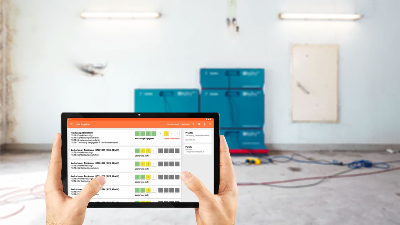 IRES Work auf Tablet